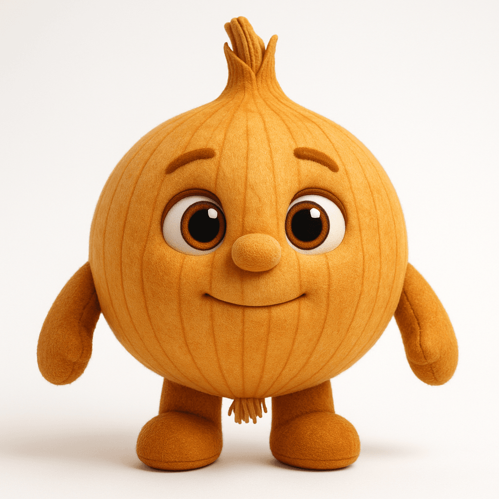 Onion puppet character