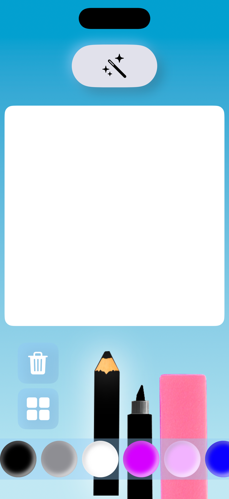 A blank canvas awaits