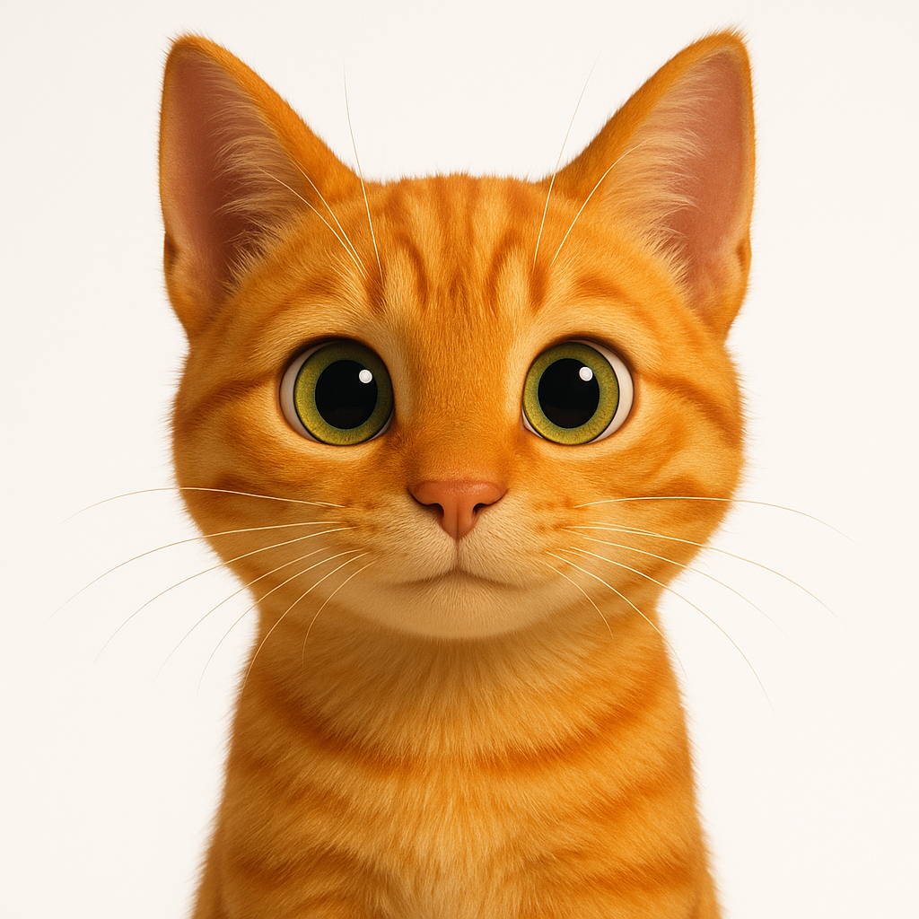 Cat AI puppet character